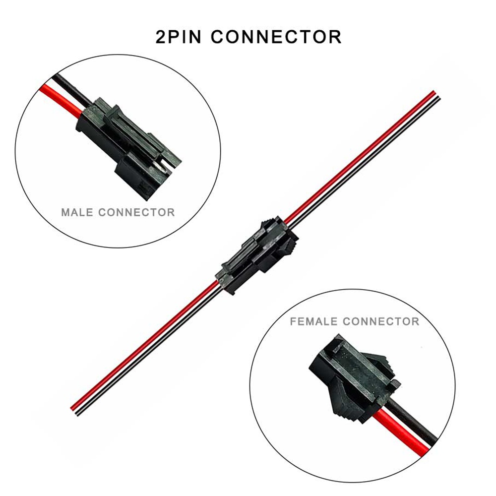 Bộ 5 Đầu Nối Dây Điện Nhanh 30cm JST SM 2P 3P 4P 5P 6P