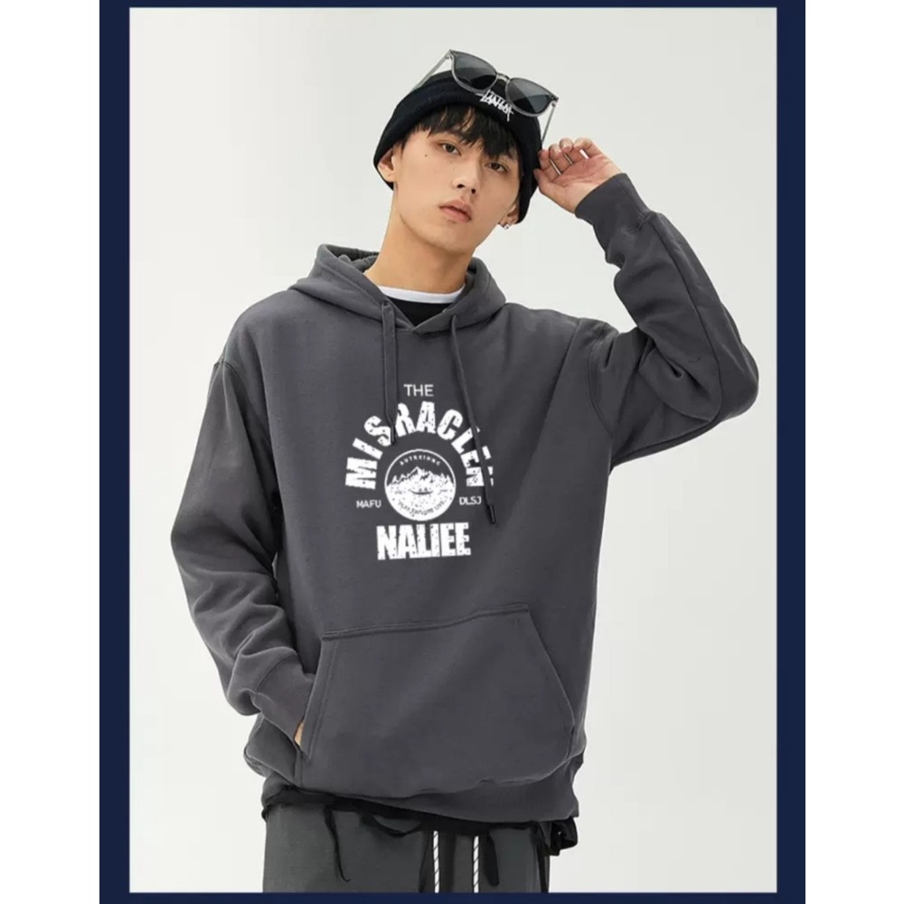 Áo Hoodie Phối Mũ Trùm Đầu NALIEE Phong Cách Nam Nữ Thời Trang, Thiết Kế UNISEX Kèm Nỉ Ngoại Cao Cấp Mã GAREM 123