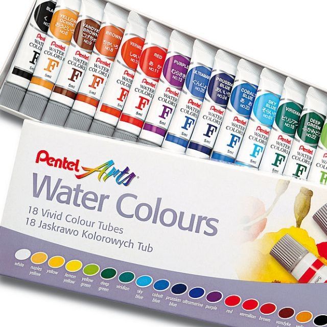 Màu nước Pentel 18 màu