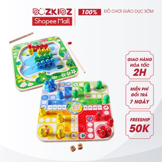 Đồ chơi gỗ trẻ em bộ câu cá kết hợp cá ngựa cho bé 2-6 tuổi - DOZKIDZ