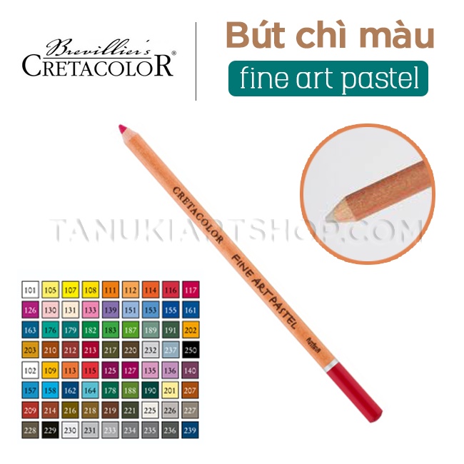 BẢNG 2/ Chì pastel Brevillier's cretacolor (24 màu- cây lẻ)