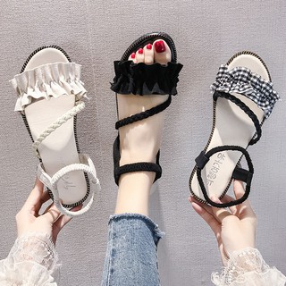 Giày sandals đế bệt hở ngón thời trang 2020