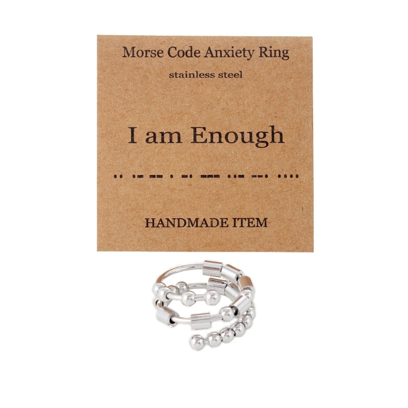 Nhẫn Đeo Tay Giảm Căng Thẳng Bằng Thép Không Gỉ