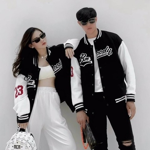 Áo khoác Bomber TH23 chất dù thiết kế Unisex dành cho cả nam và nữ -  (L-XL)