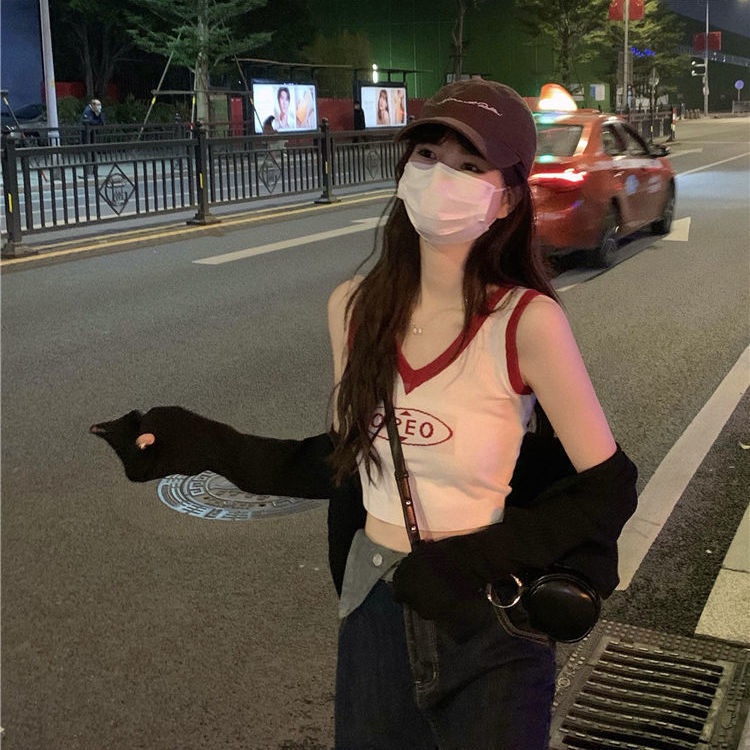 COZOK Áo Hai Dây Dáng Ngắn Phong Cách Cổ Điển Thời Trang Mùa Hè Cho Nữ