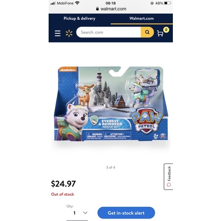 PawPatrol- Hộp giải cứu tuần lộc Everest &amp; Reindeer