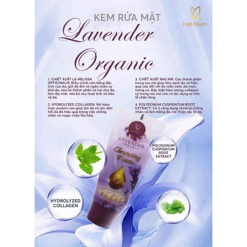 Kem rửa mặt Lavender Organic | BigBuy360 - bigbuy360.vn