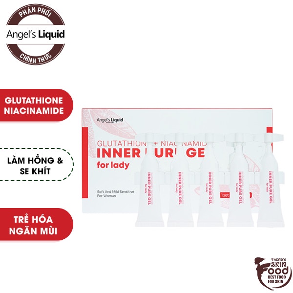 Tinh Chất Làm Hồng Và Se Khít Vùng Kín Angel's Liquid Glutathione +Niacinamide Inner Pure Gel [che tên sp khi giao hàng]