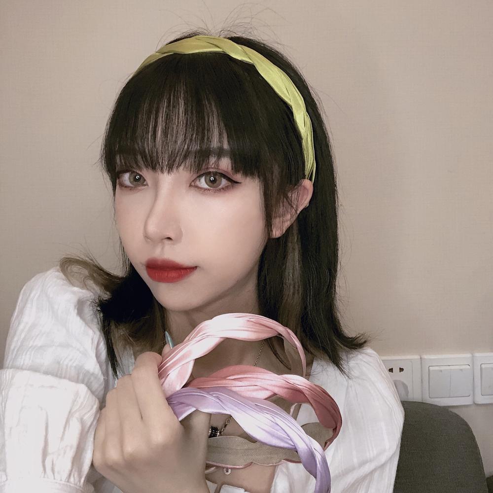 Băng Đô Gợn Sóng DANILO Ngọt Ngào Cho Nữ|Khăn Trùm Đầu Bằng Lụa Satin Chất Lượng Cao