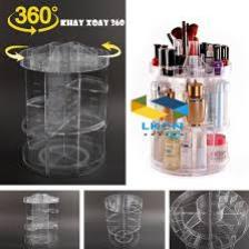 KỆ ĐỰNG MỸ PHẨM TRỤ XOAY 360 ĐỘ