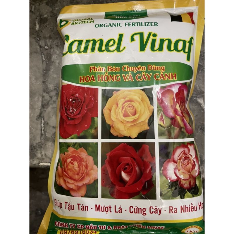 Phân bón hữu cơ-Phân bón chuyên dùng cho hoa hồng cây cảnh 1kg