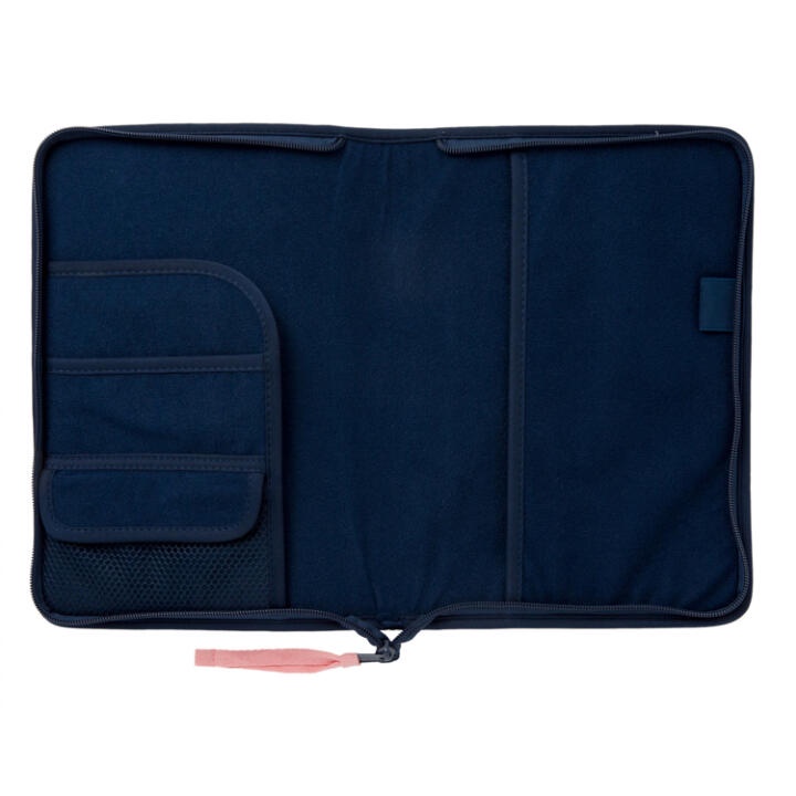 Túi Đựng Tablet ARTBOX Hàn Quốc Màu Xanh Navy Thêu Họa Tiết Babichon