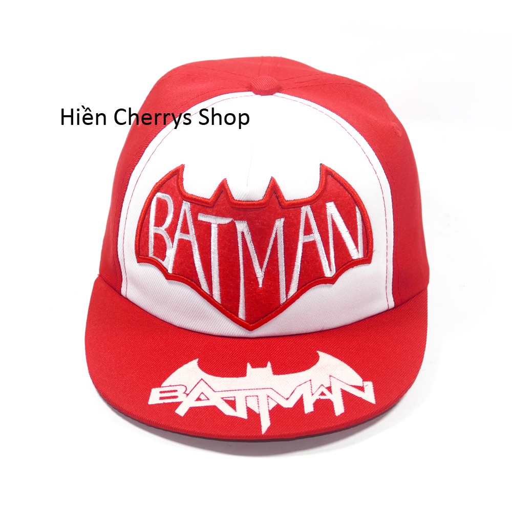 Nón hiphop BATMAN nhí cho trẻ em - Chất liệu vải Sam sung&amp; Cotton cao cấp tạo cảm giác êm ái cho bé