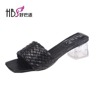 Guốc /dép quai đan gót mika 3 cm
