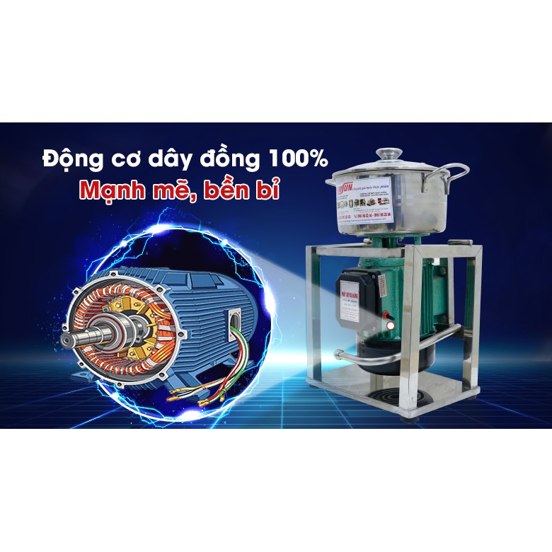 Máy Xay Thịt Làm Giò Chả Mini 0,5 Kg/Mẻ NEWSUN - Quà Tặng Phụ Kiện