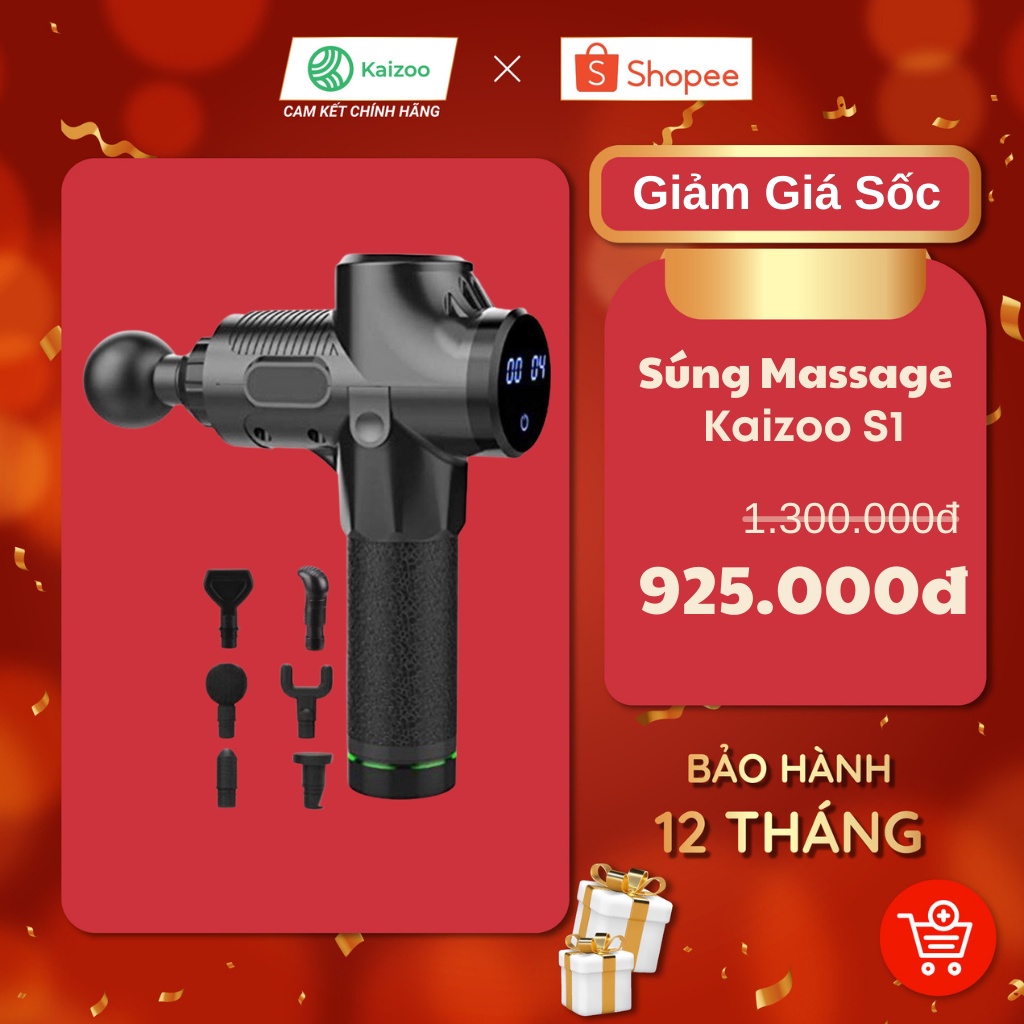 Máy massage cầm tay 6 đầu 30 cấp độ trị đau nhức toàn thân hiệu quả, máy massage cầm tay kèm 6 đầu mát xa chuyên sâu