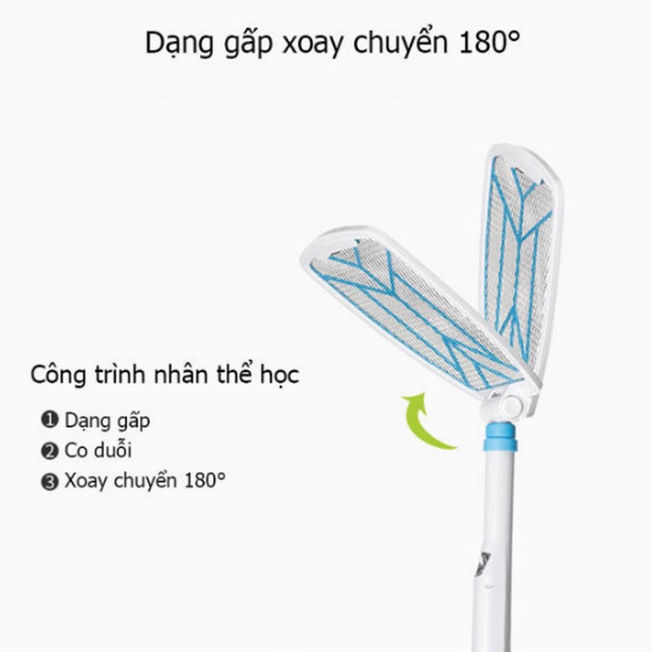 Vợt Muỗi Điện Co giản tối đa 94cm