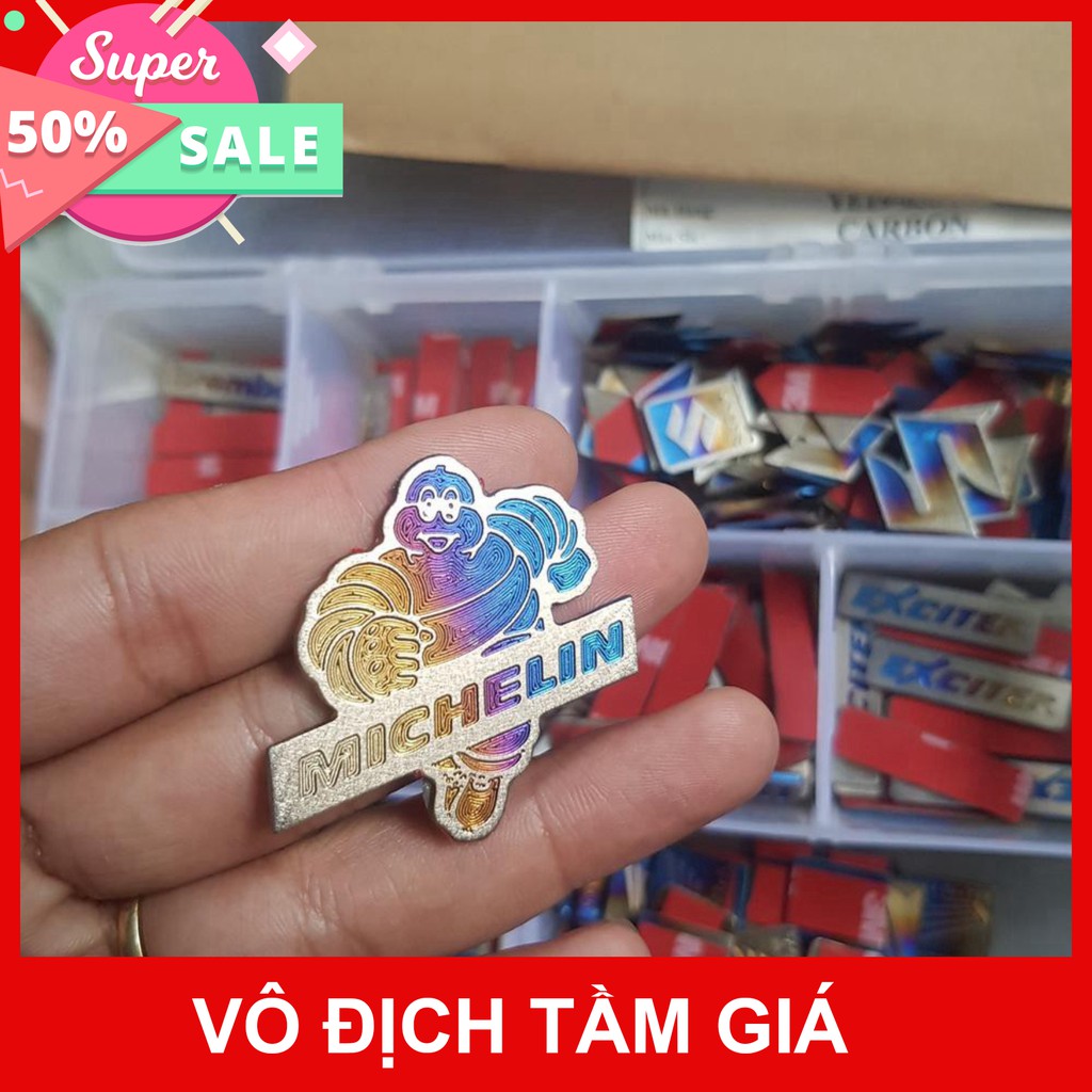 [GIÁ GỐC]  TEM DÁN TRANG TRÍ XE MÁY HÌNH MICHELIN TITAN ĐỘC ĐÁO TRANG TRÍ XE MÁY
