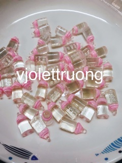 Charm bình sữa các loại trang trí slime
