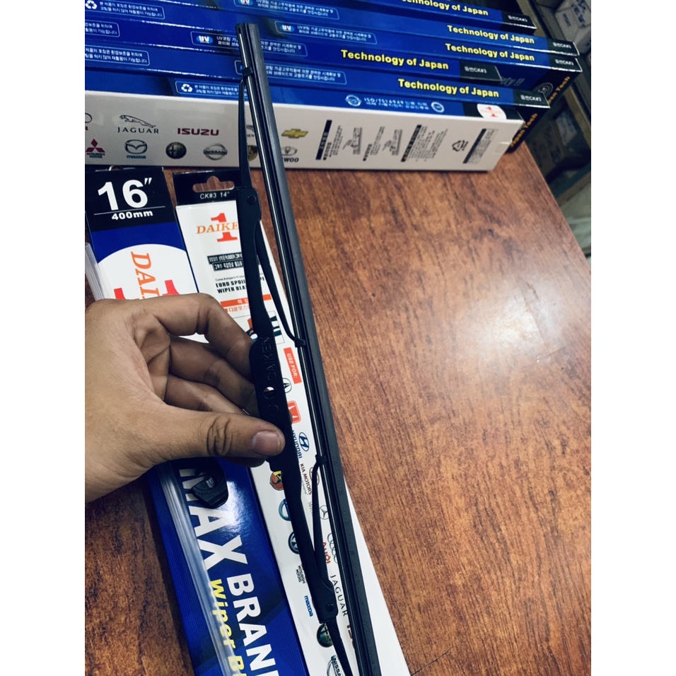 Gạt mưa Gọng Sắt cao cấp đủ Size cho mọi loại xe , gạt sạch ,siêu bền chính hãng Daiken - Giá bán/1 Sản phẩm