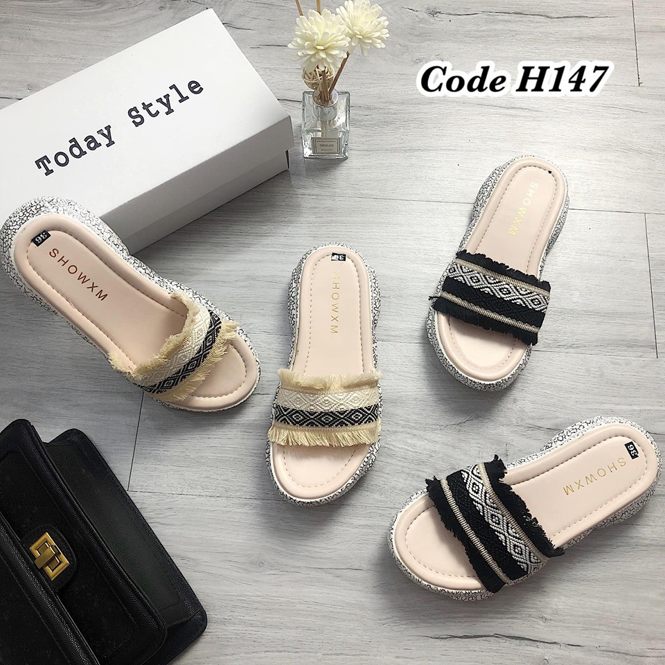 Dép bánh mì quai ngang Today Style da mềm H147