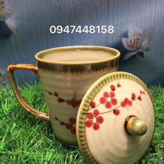 Cốc sứ Bát Tràng có nắp đậy