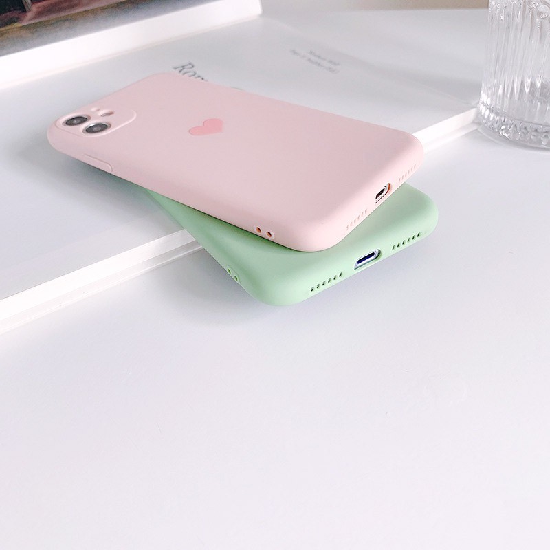 Ốp lưng iphone Heart TPU dẻo mềm bảo vệ cam 5/5s/6/6plus/6s/6splus/7/7plus/8/8plus/x/xr/xs/11/12/pro/max/plus/promax