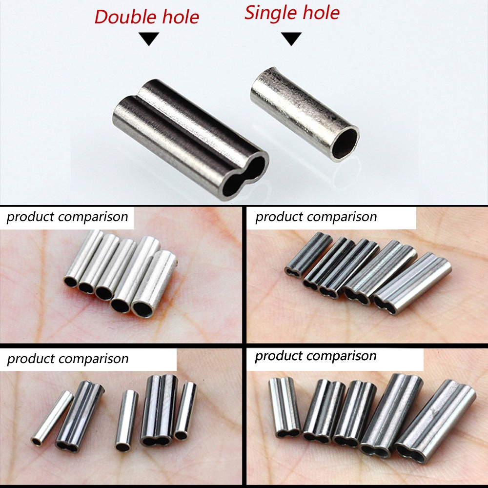 Hộp 300-500 Ống Đồng Nối Dây Câu Cá Chuyên Dụng