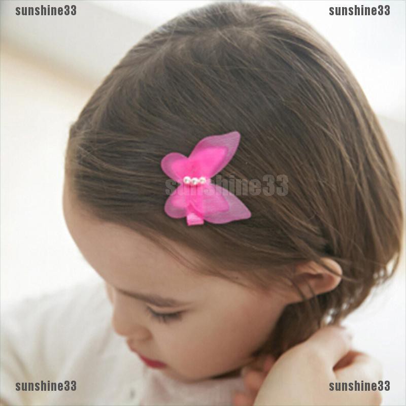 Set 5 Kẹp Tóc Nơ Bướm Cho Bé Gái