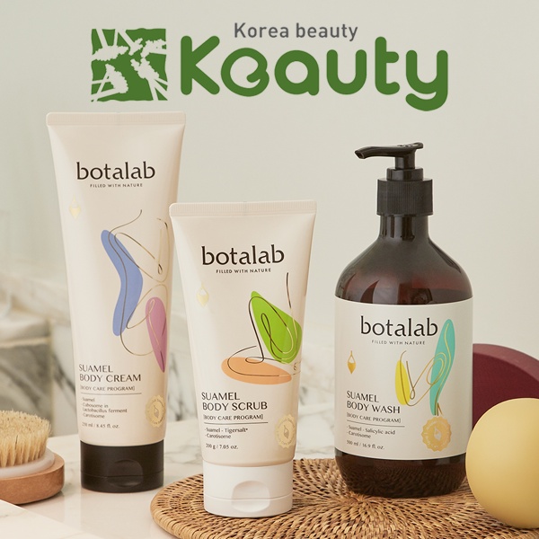 Bộ dưỡng thể gồm Sữa tắm + Tẩy tế bào chết + Kem dưỡng Botalab Suamel Body Care Set