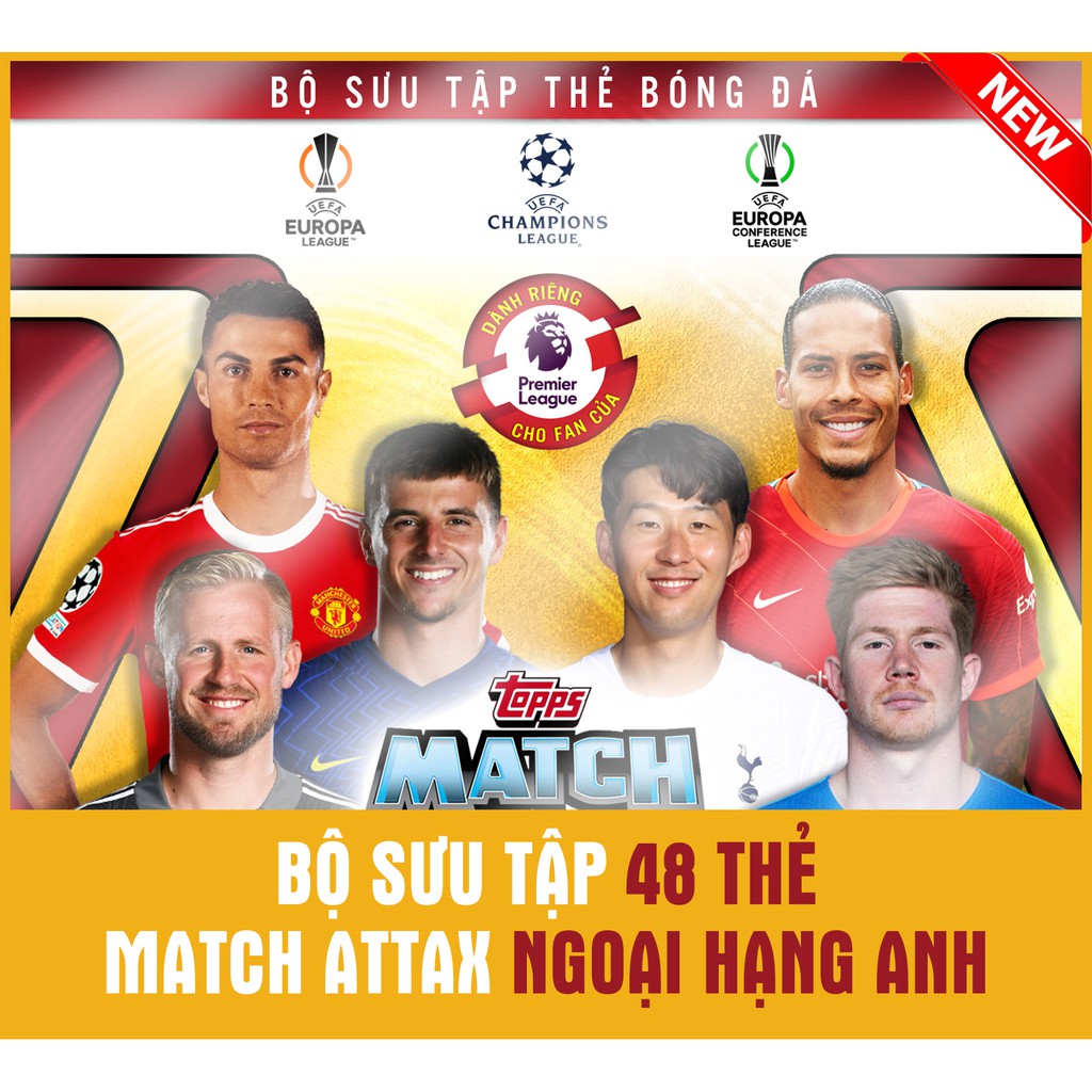 [NEW 2022] – BST Album thẻ in Match Attax 2021/2022 Ngoại Hạng Anh