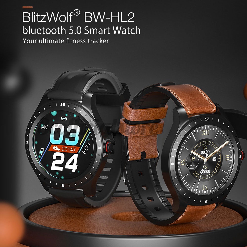 Đồng hồ thông minh BlitzWolf BW-HL2 đo huyết áp o2 màn hình cảm ứng 1.3-inch