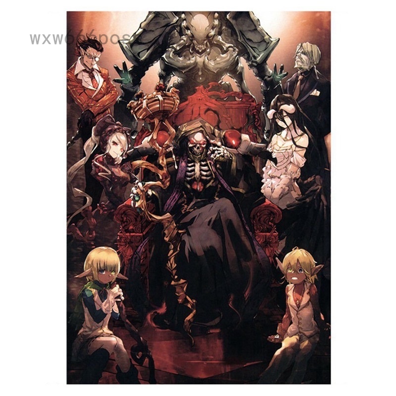 Áp Phích Treo Tường Trang Trí In Hình Anime Overlord Wxw666Poss