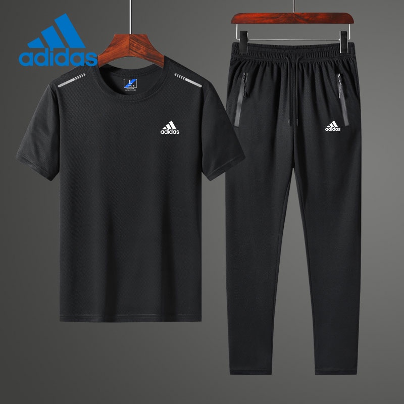 Adidas Bộ Đồ Thể Thao Áo Thun Tay Ngắn Phối Quần Dài Thời Trang Mới 2022 Cho Nam