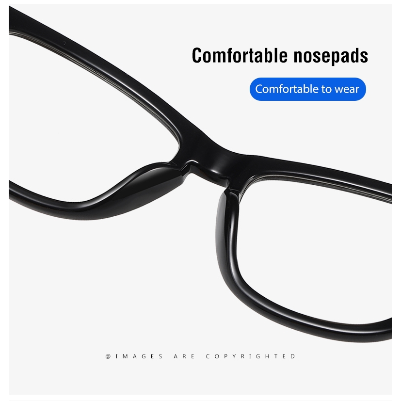 2021 New Eyeglasses Retro Square UV Protection Fashion Anti-Blue Light Glasses Photochromic Lenses Women/Men