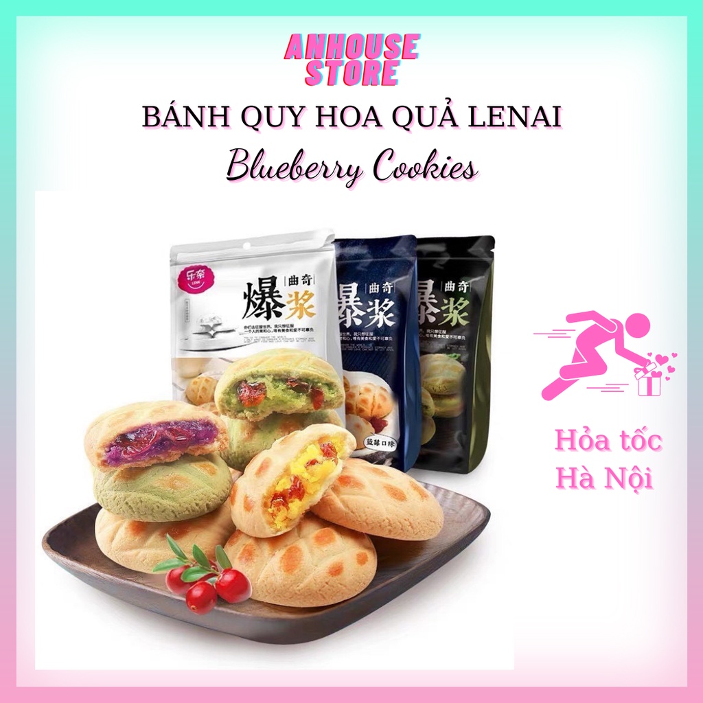 BÁNH QUY HOA QUẢ LENAI - BÁNH COOKIES NHIỀU VỊ 100G