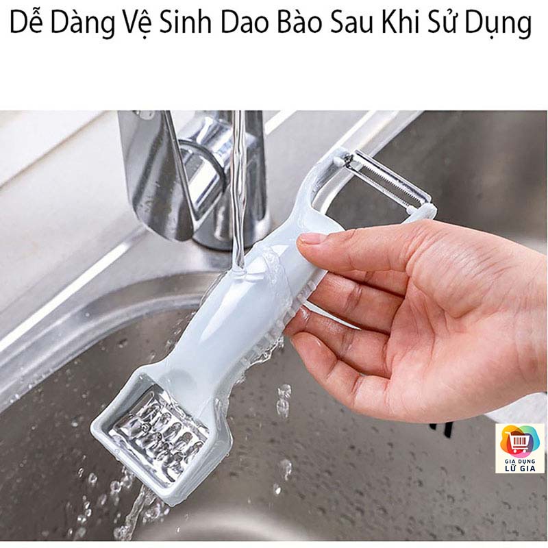 Dao bào cỡ nhỏ, nạo vỏ, gọt vỏ, bào sợi củ quả, trái cây, làm nhuyễn tỏi, loại bỏ mắt khoai tây [DAO BÀO NHỎ 2 ĐẦU]