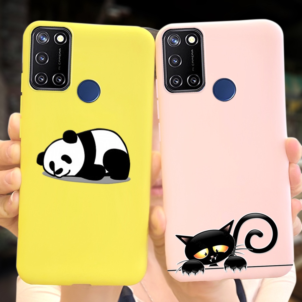 Ốp điện thoại tpu dẻo họa tiết hoạt hình dễ thương cho realme 7i / realme c17 rmx2103 rmx2101 realme7i realmec17