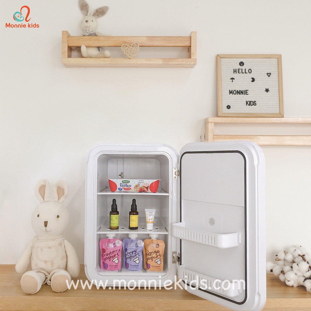 Tủ lạnh mini Moaz Bebe MB028 đựng mỹ phẩm, tủ lạnh nhỏ 2 chiều tiết kiệm điện - Monnie Kids