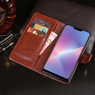 Bao da gập dạng ví thời trang cho oppo a3s a5