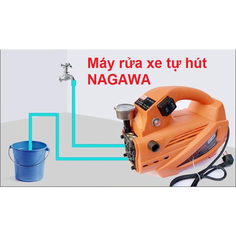 [BH 2 NĂM] Máy Rửa Xe Gia Đình Công Nghệ Nhật Bản NAGAWA NG-2300W