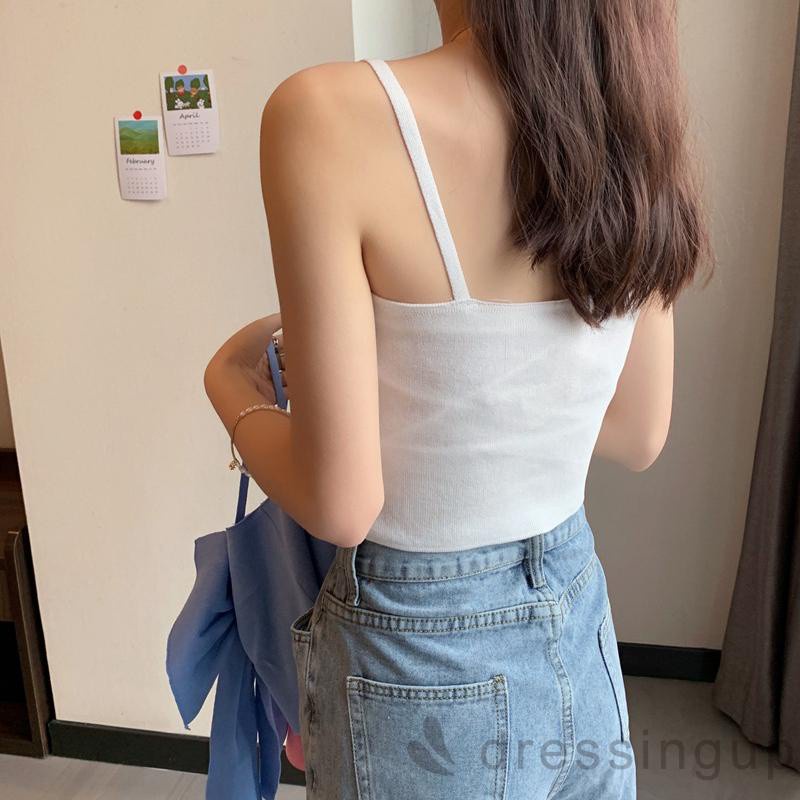 Áo Croptop Hai Dây Màu Sắc Đơn Giản Cho Nữ | BigBuy360 - bigbuy360.vn