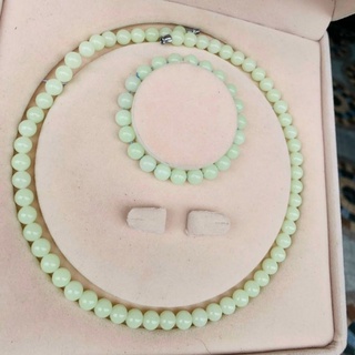 Bộ Vòng Cổ Và Vòng Tay Màu Xanh Lá, Màu Dạ Quang, Màu Vàng, Màu Hồng