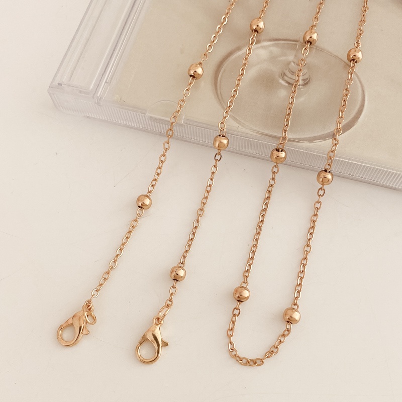 Dây đeo mắt kính chống thất lạc bằng acrylic đính ngọc trai thời trang hàn quốc dành cho bé gái