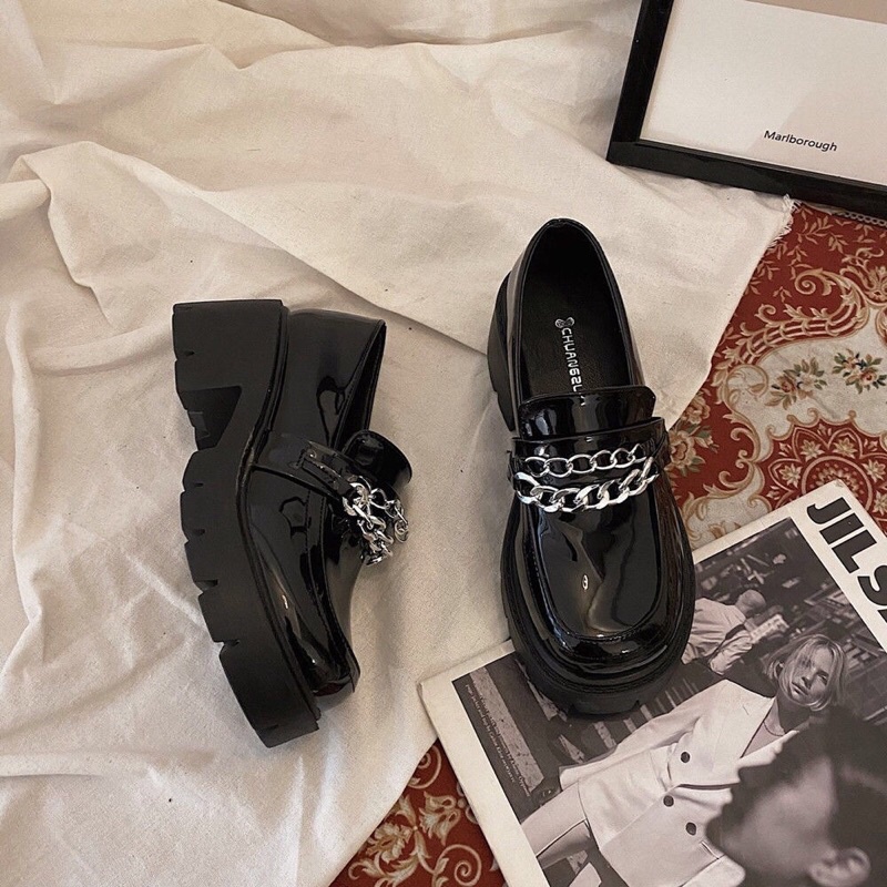 GIÀY OXFORD LOLITA XÍCH NGANG ĐẾ DÀY 6CM
