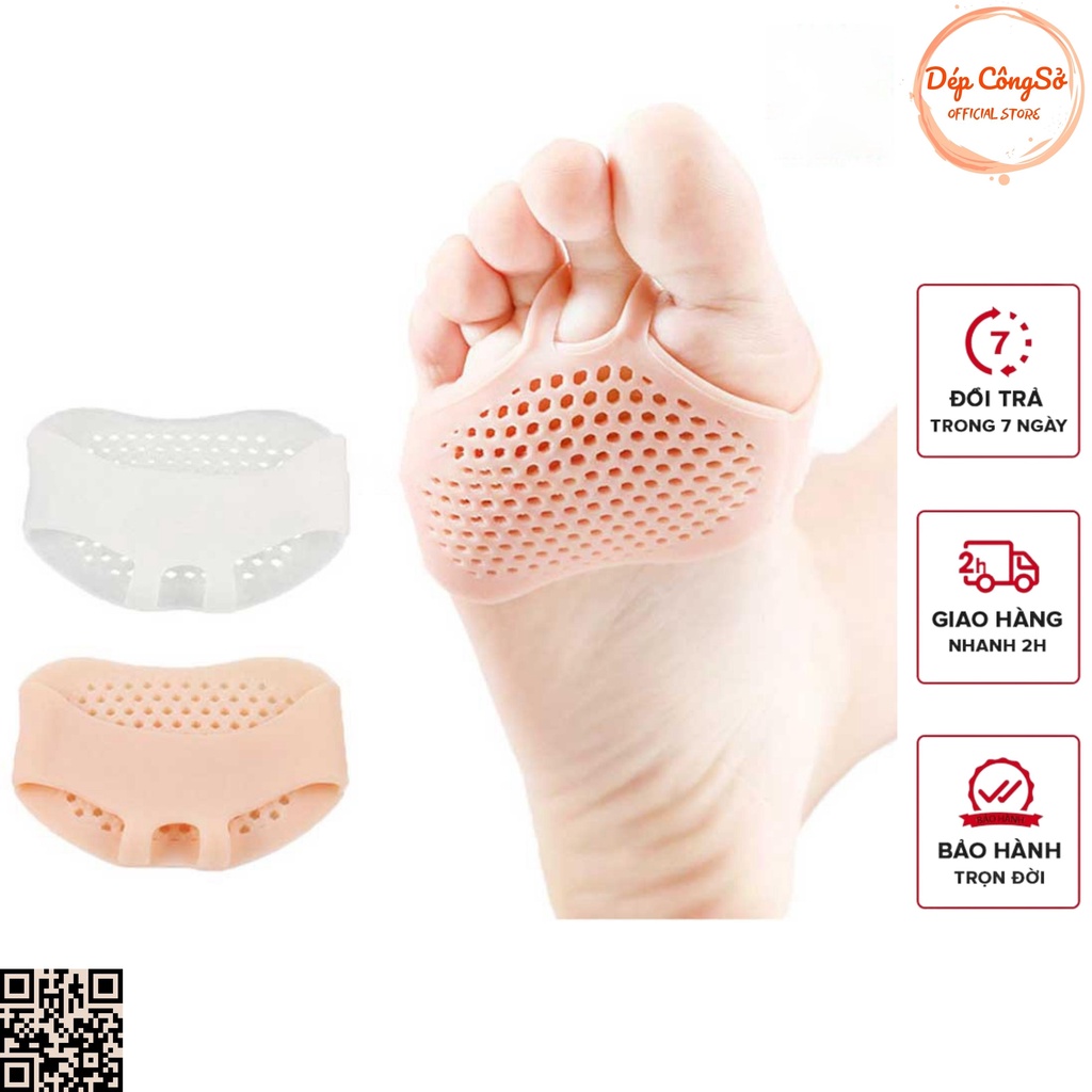 Lót Giày Silicone Tổ Ong Đệm Êm Lòng Bàn Chân Phía Trước Detaunisex Mã LGS4