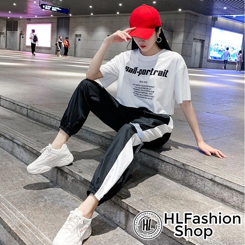 Áo croptop thun nữ Salf Portrair cực cool Hàn Quốc, áo thun nữ HLFashion