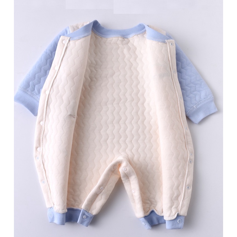 Áo liền quần dài tay, bodysuit dài tay tay trần bông cho bé trai và bé gái sơ sinh từ 3-13kg, hàng đẹp xuất Hàn - BD74