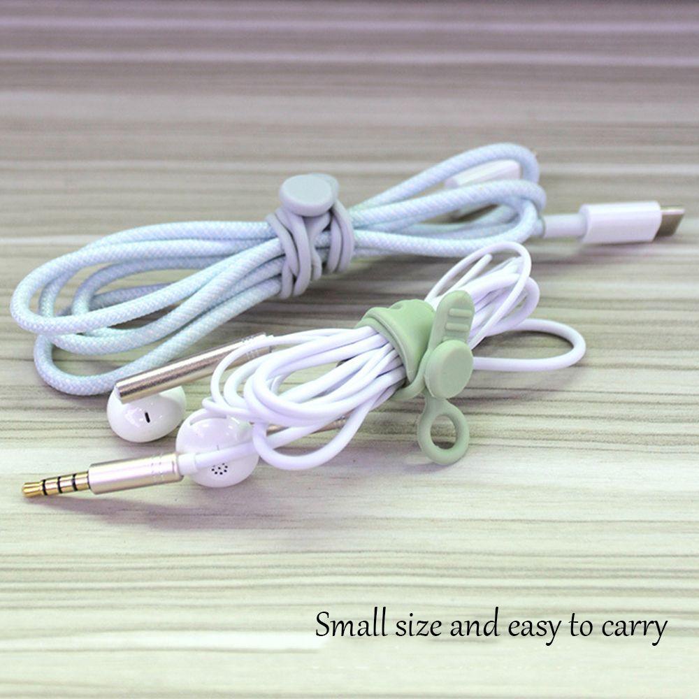 BEBETTERM Bộ 10 Kẹp Silicone Quấn Dây Cáp