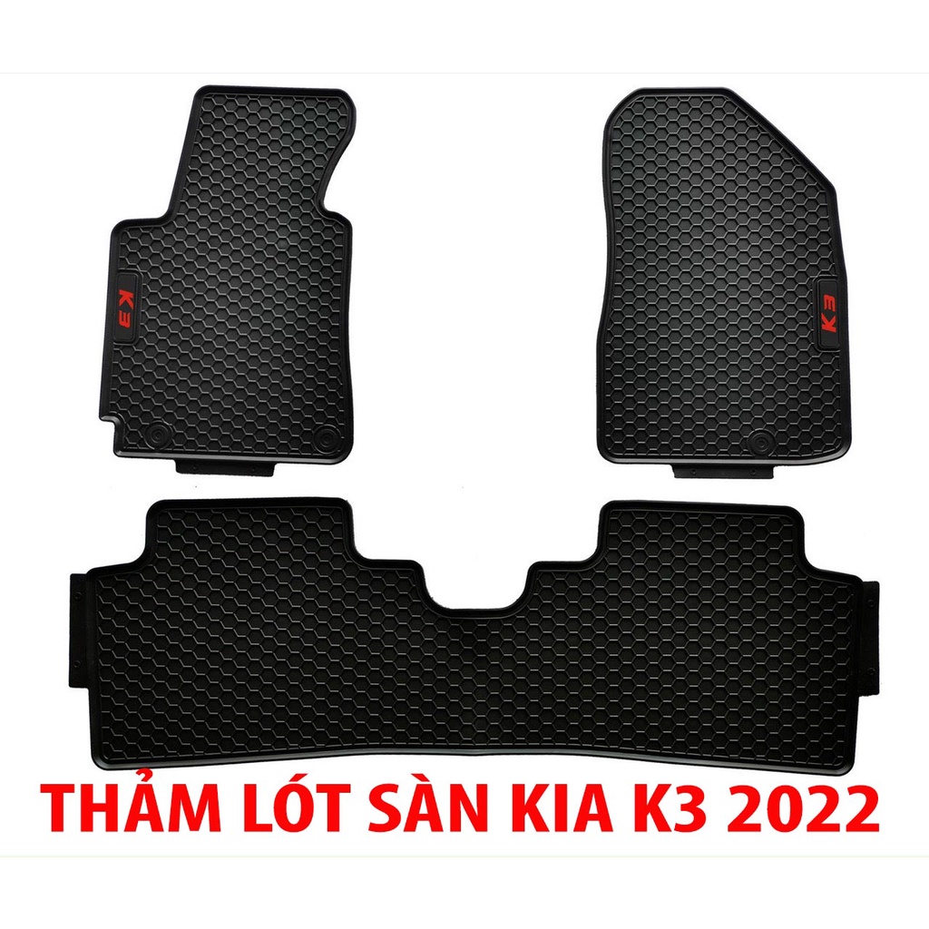 Thảm sàn, lót sàn cao su 3D cho #KIA K3 2022 MẪU MỚI NHẤT